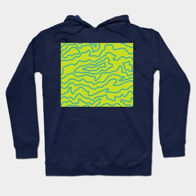 Drip Pattern - Jolyne Lime Hoodie by SpillProofLiquid